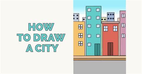 easy city drawing|easy drawings step by step.
